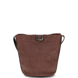 Small Sartorial Bucket Bag in raffia