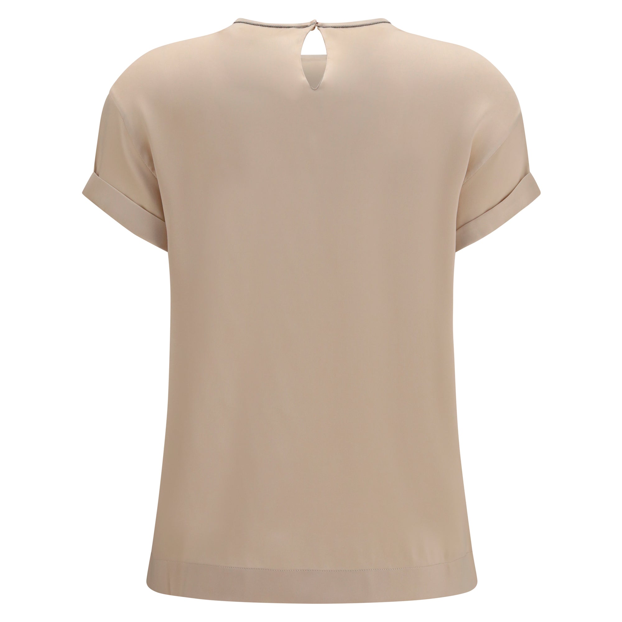Silk Blouse with monili chain