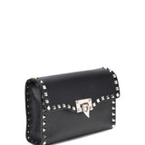 Rockstud mini Shoulder Bag in garnet calfskin