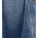 Denim flared mini Dress