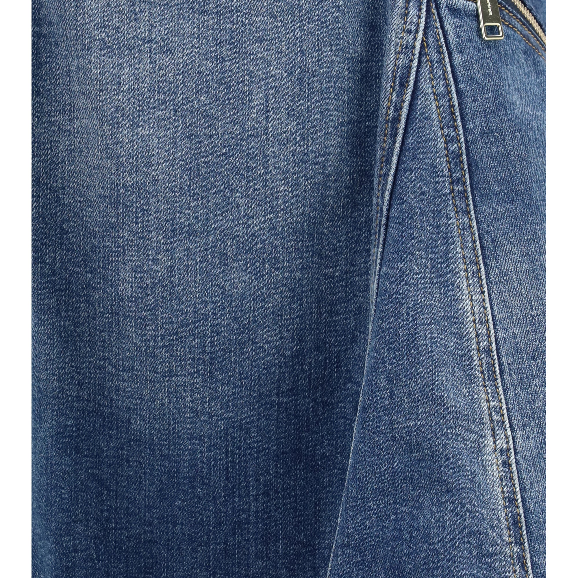 Denim flared mini Dress