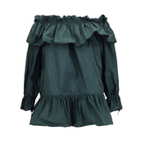 Ruffled Nylon Poplin Dress