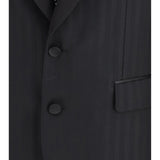 Striped peak-lapel Blazer