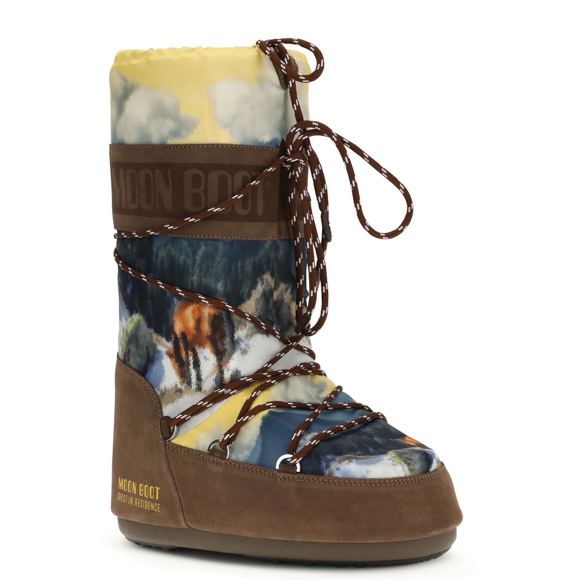 Moon Boot x Guest In Residence print Boots