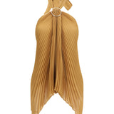 Plissé chiffon Top