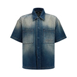 Embroidered logo denim Shirt