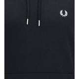 Hoodie with striped cuffs