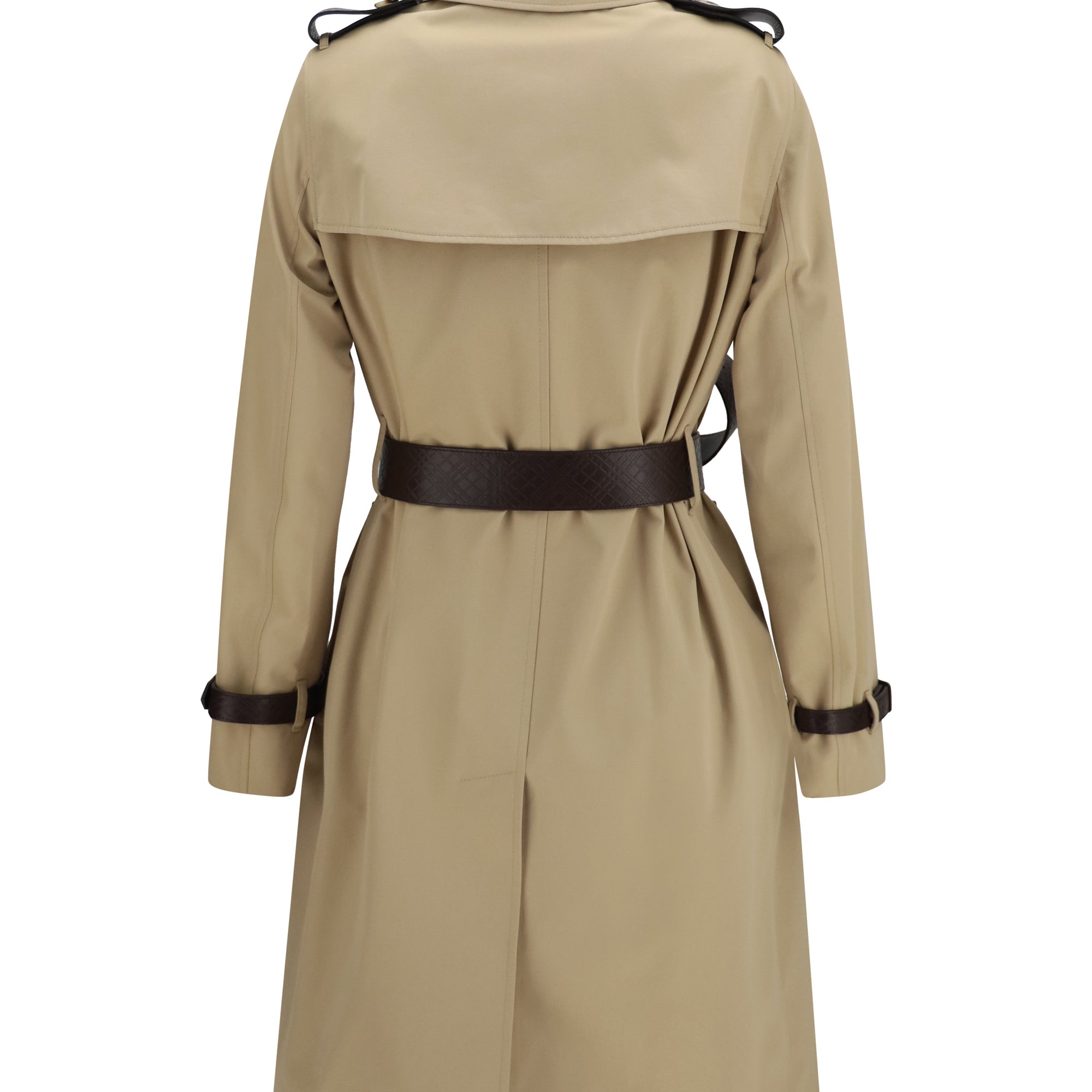 Kensington midi leather Trench