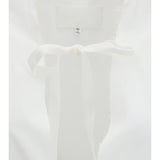 Raw-edge cotton mini Dress