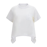 Pocket and draped T-shirt