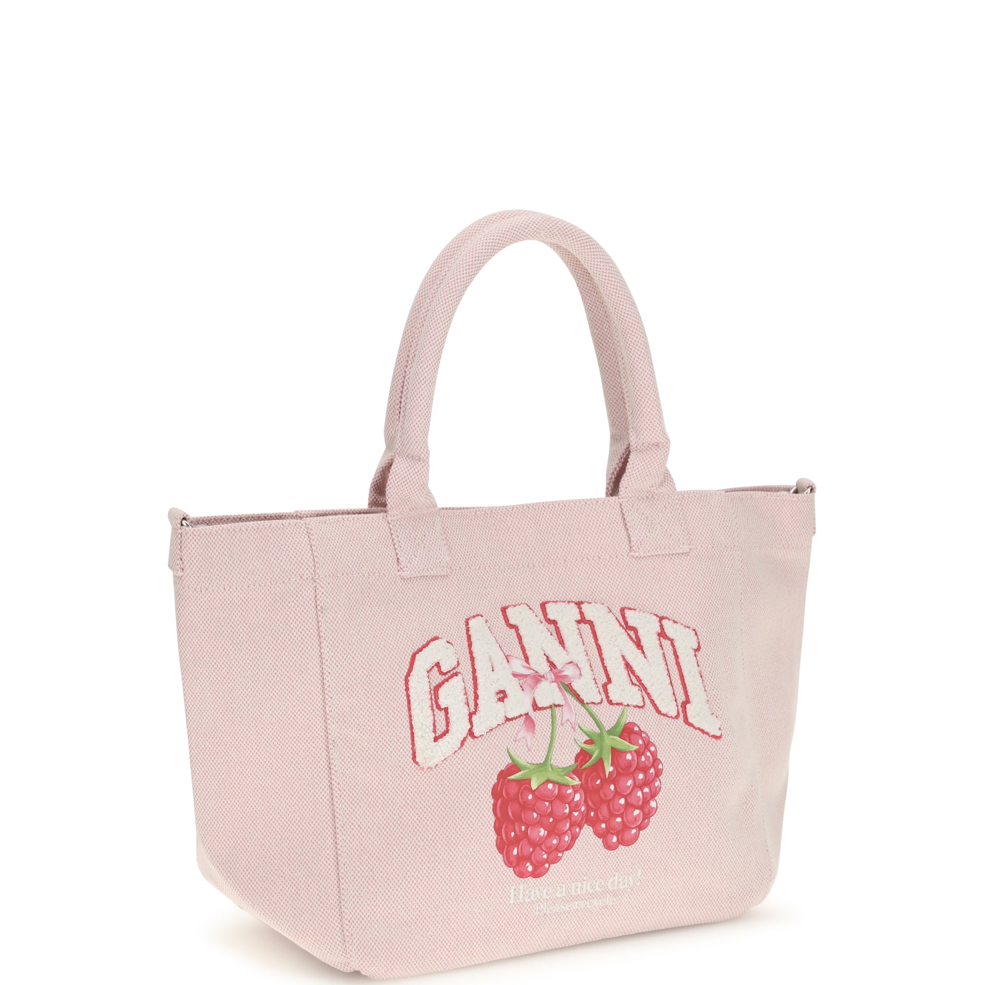 Small easy Shopper raspberry print