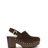 Jeannette wedge Clogs in glossy calfskin