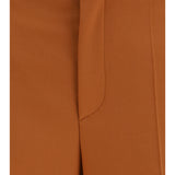 High-waisted flared cotton Pants