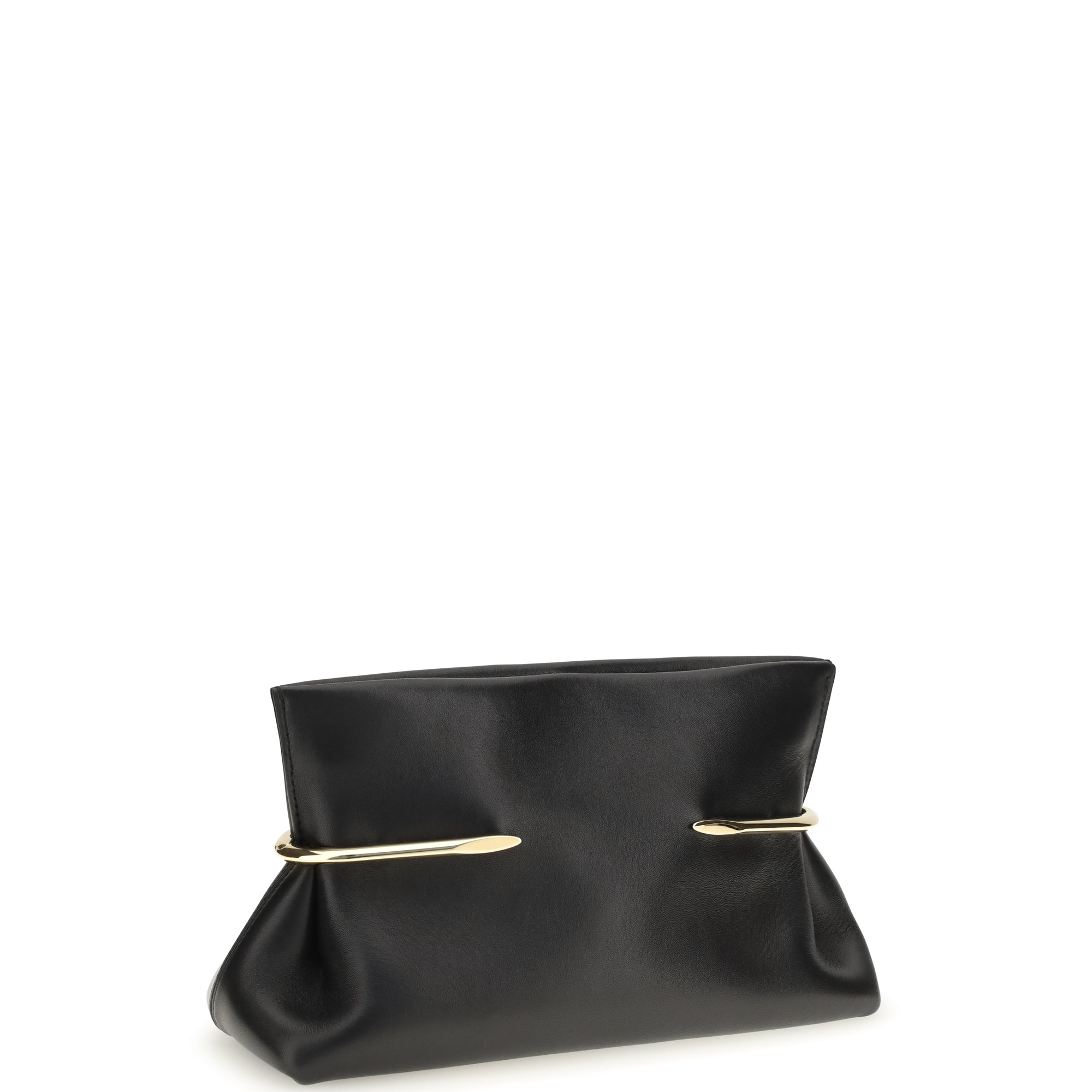 Pinch soft Clutch in nappa leather