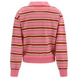 College striped Polo Sweater