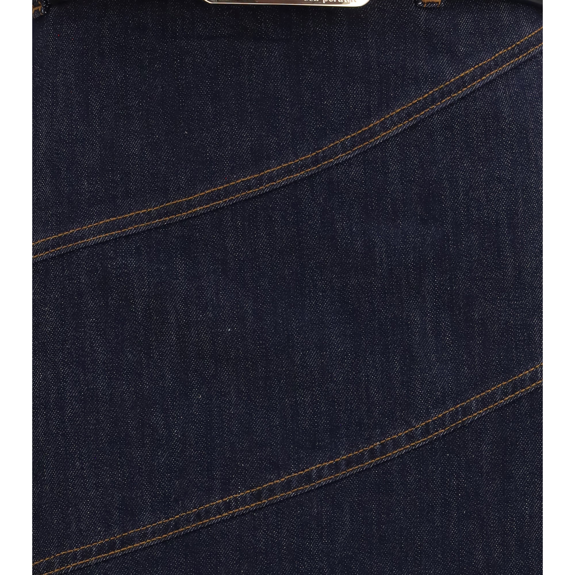Denim midi Skirt with belt
