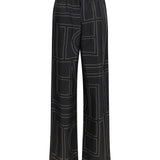 Silk monogram Pants
