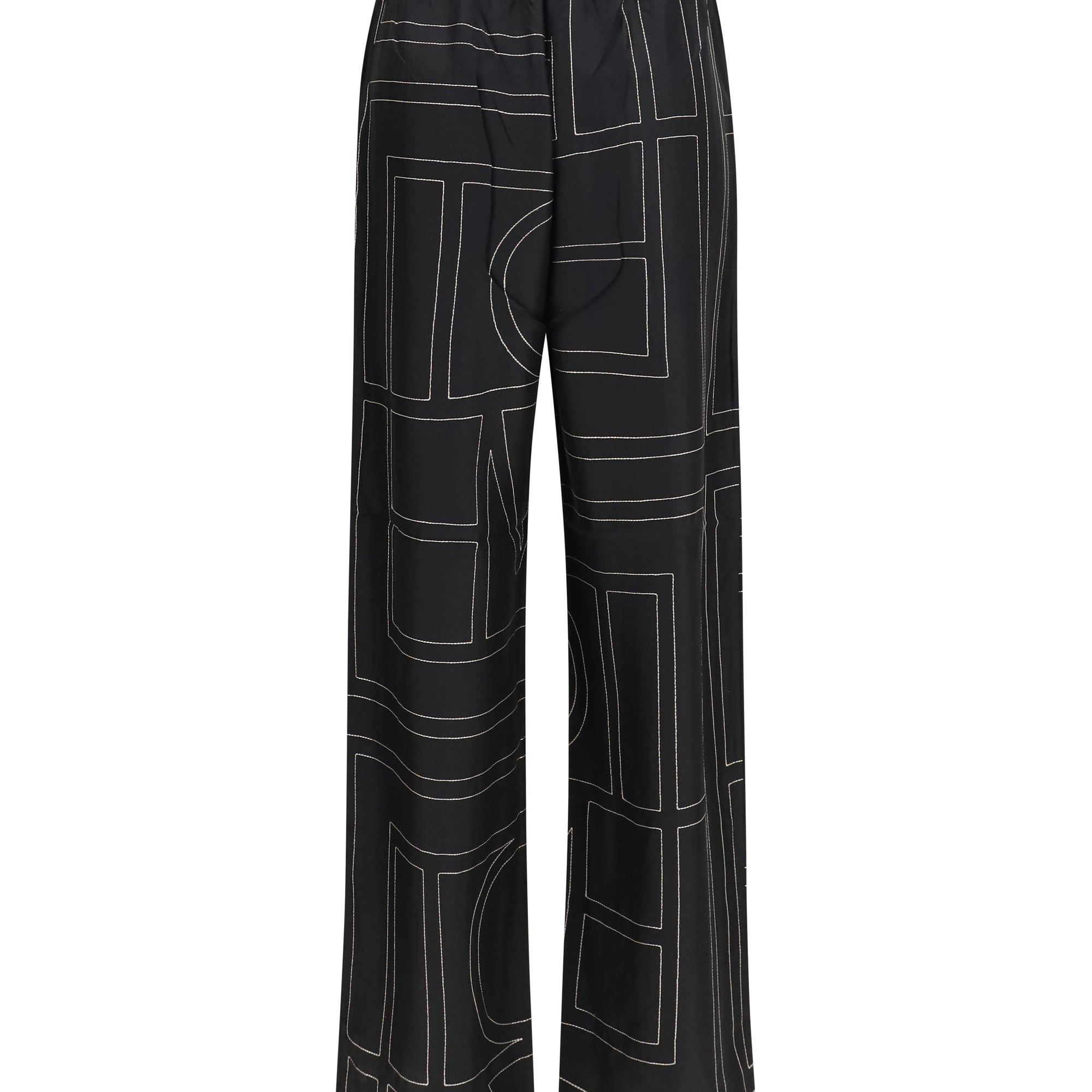 Silk monogram Pants