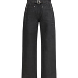 Baggy Jeans with a decorative single belt detail
