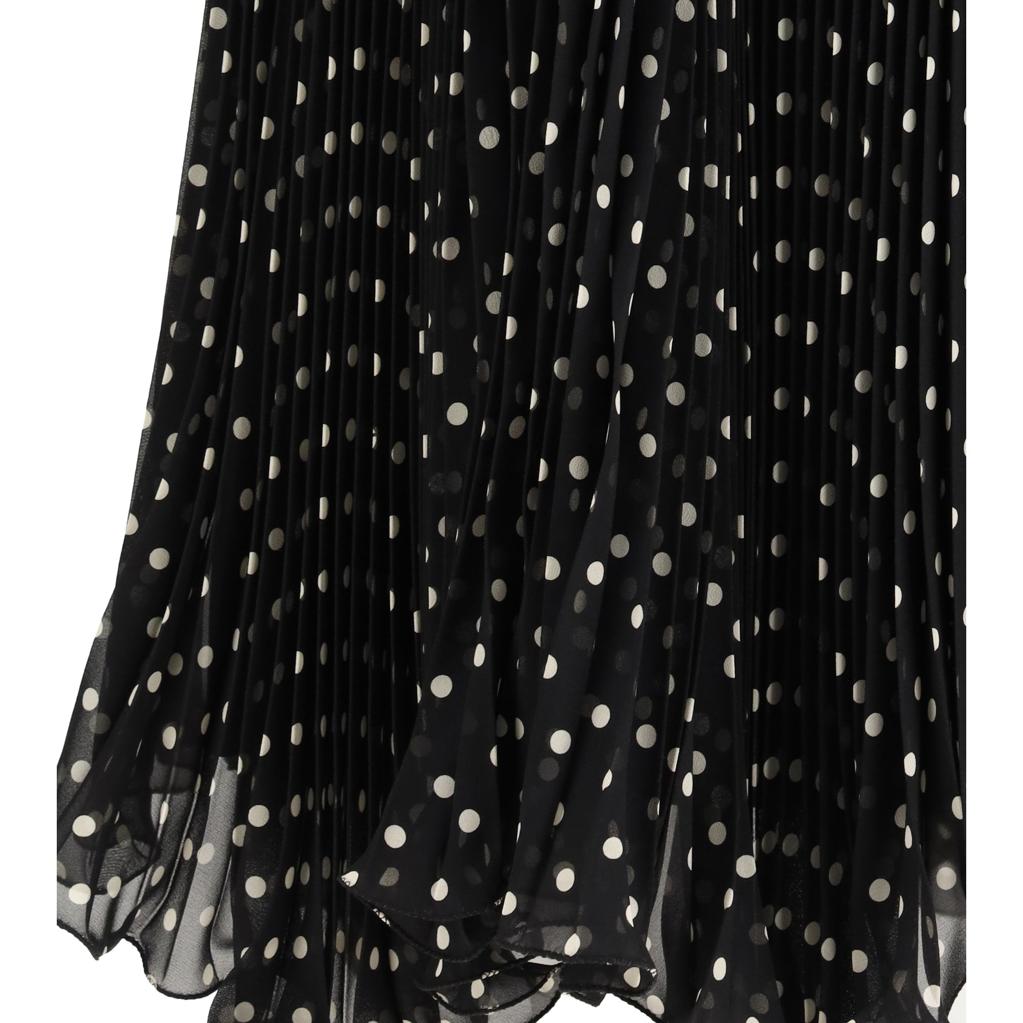 Polka-dot silk Skirt