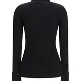 Viscose Shirt with high cuffs