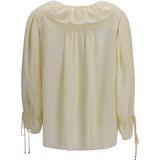 Ruffled V-Neck Shirt