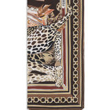 Leopard-print silk Scarf