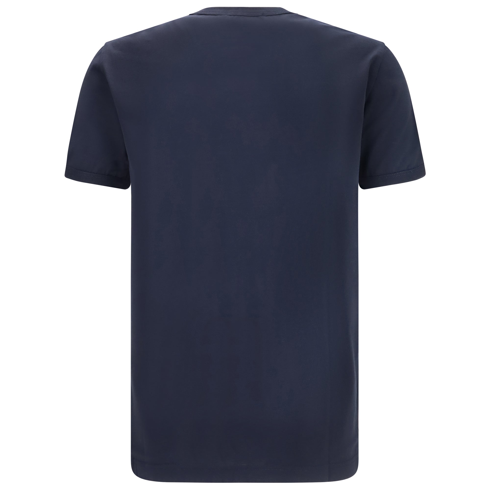 Cotton T-shirt with logo plaque