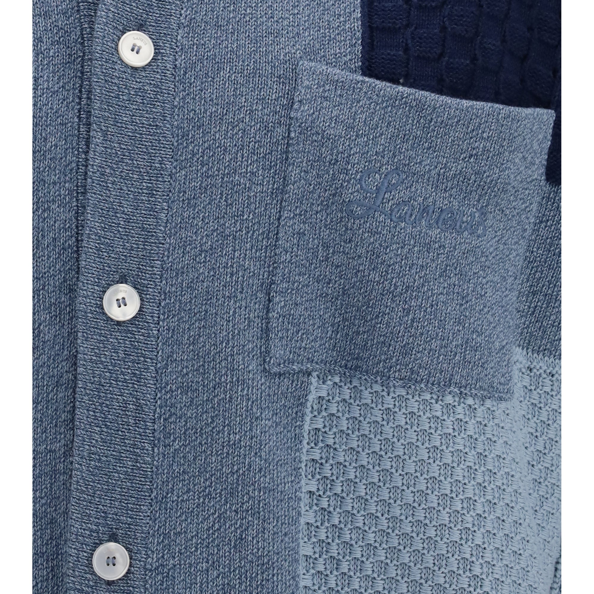 Short-sleeve patchwork Cardigan