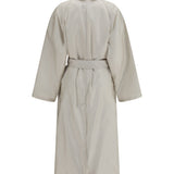 Belted cotton twill Trench coat