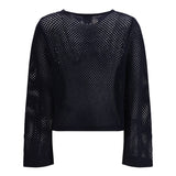 perforated boatneck Jumper