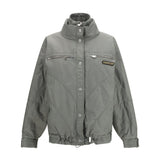 High-neck Bomber with zips