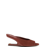 Suede open-toe Mules