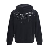 Photographic Negative print fleece zip Hoodie