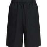 Viscose and linen Bermuda Shorts