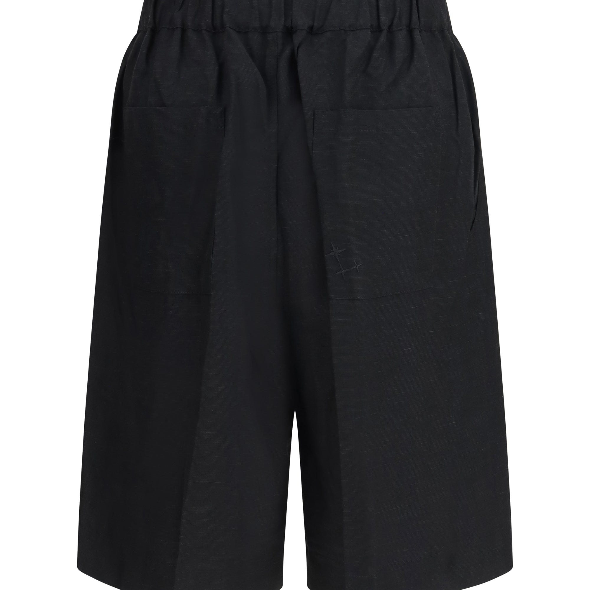 Viscose and linen Bermuda Shorts