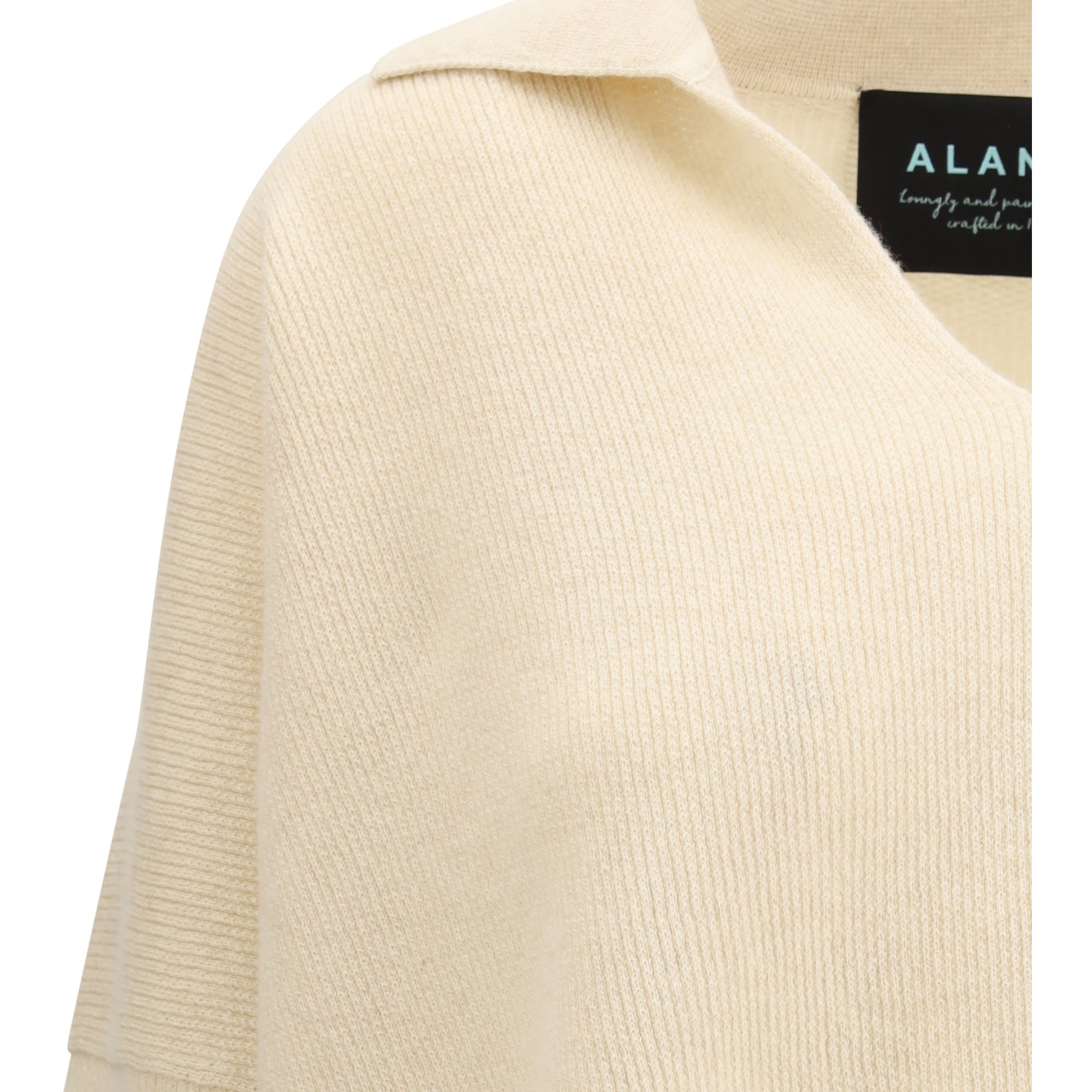 Sweater with polo collar