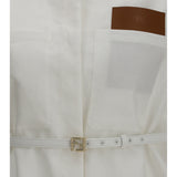Linen and cotton belted Jacket