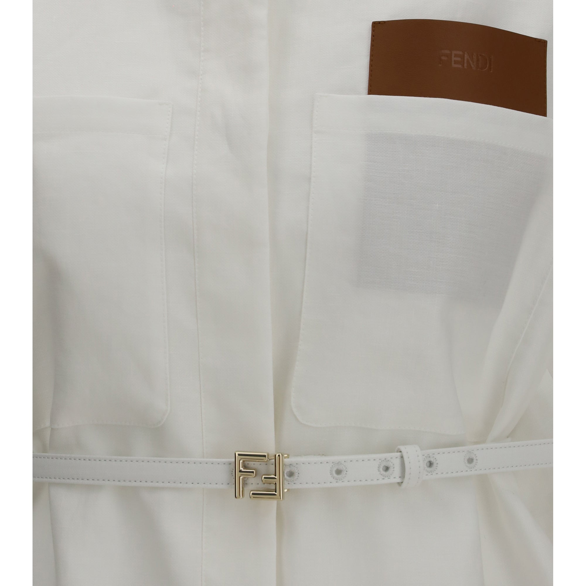 Linen and cotton belted Jacket