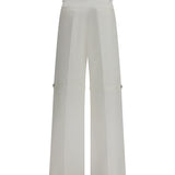 Pants in cotton with embroidered logo