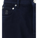 Garment-dyed denim Pants