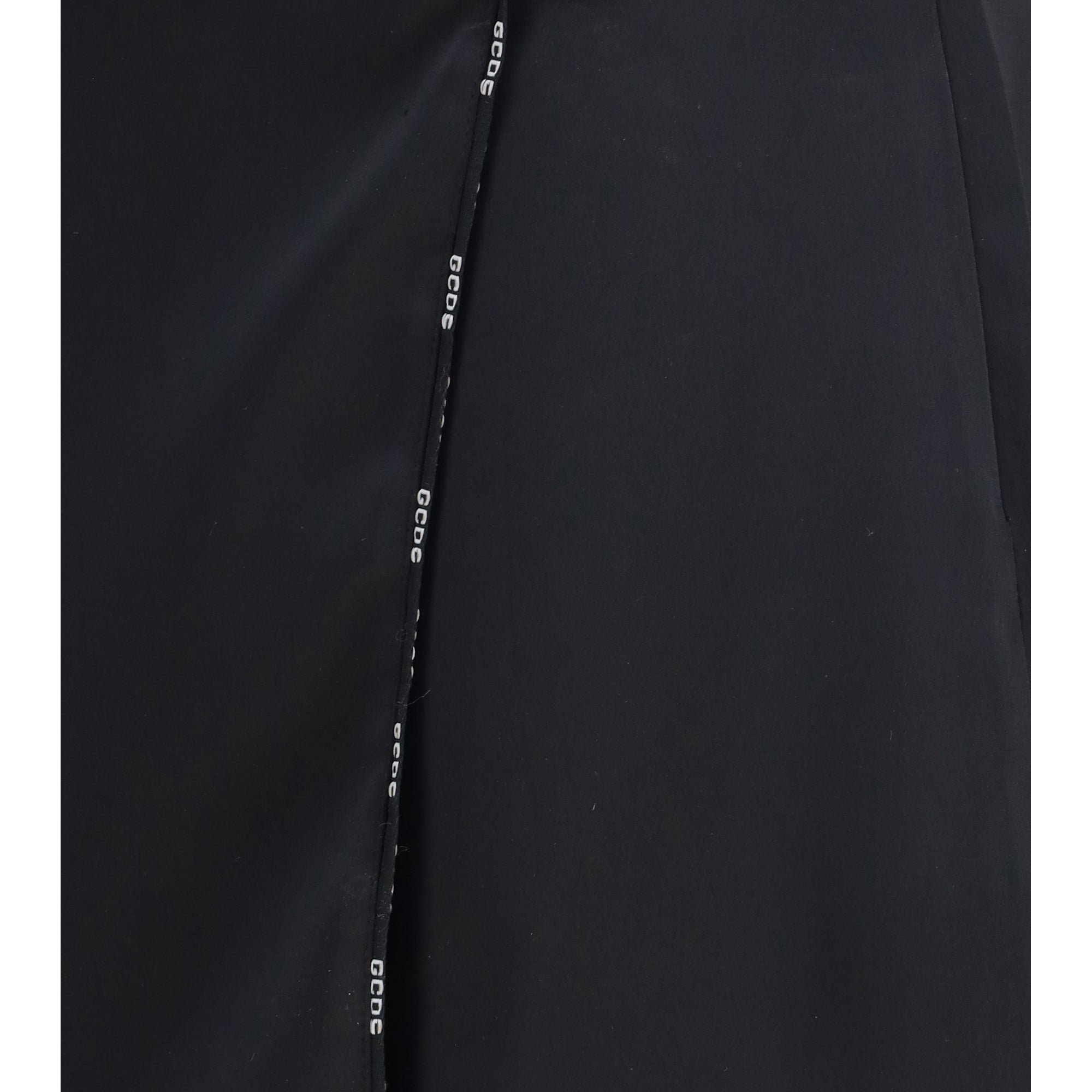 Satin mini Skirt-Shorts with logo trim