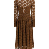 Agrume midi Dress in lace