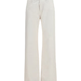 High-rise straight-leg Jeans in cotton