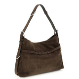 Medium Voyou Shoulder Bag in glossy leather