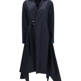 Layered belted midi Dress