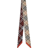 Check silk Scarf