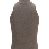 Sleeveless Turtleneck with luminous details