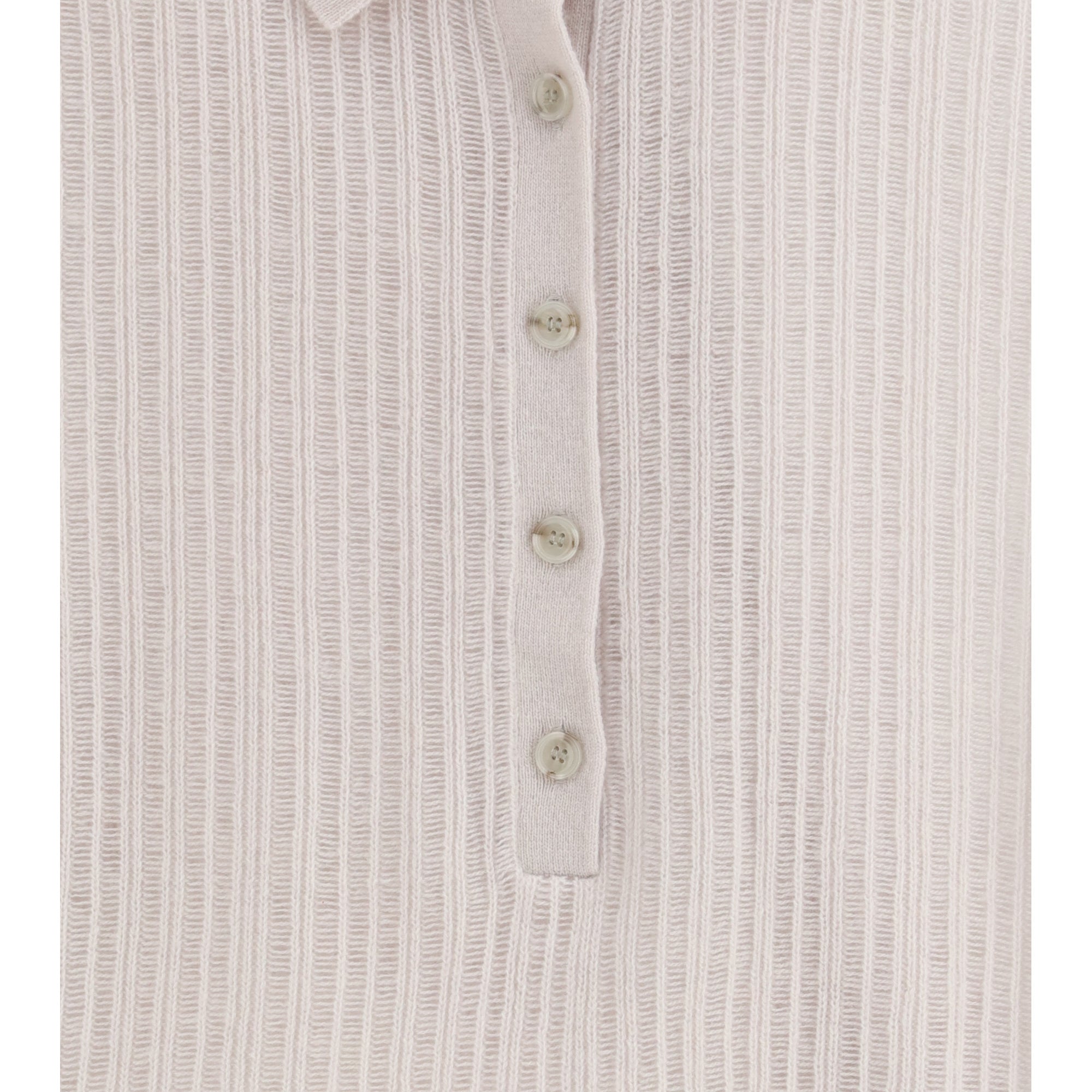 Polo-neck short-sleeve Sweater
