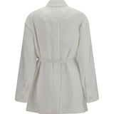 Linen and cotton belted Jacket